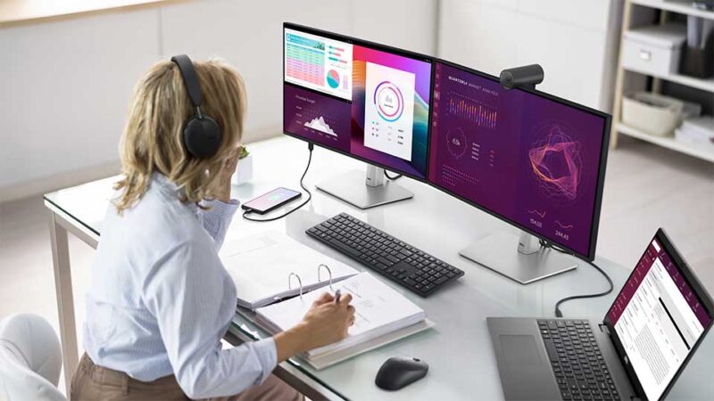 Dell 24 USB-C Hub Monitör P2425HE Dell 24 Monitor P2425HE Zincirleme Bağlantı