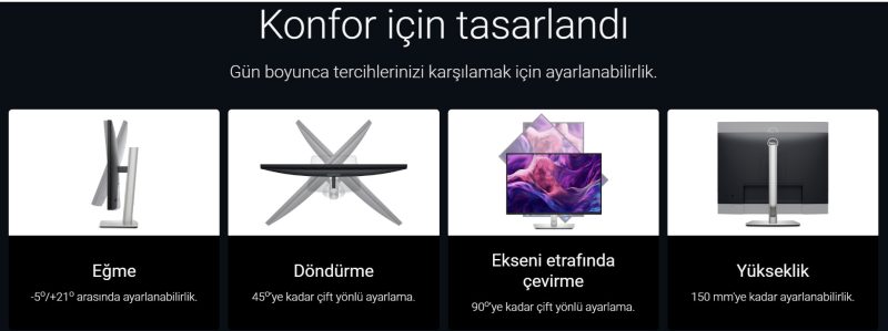 Dell Pro 24 Plus 16:10 USB-C Hub Monitör - P2425E Ayarlar