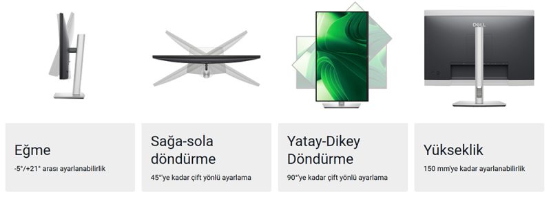 Dell Pro 24 Plus QHD Monitör - P2425D Ayarlar