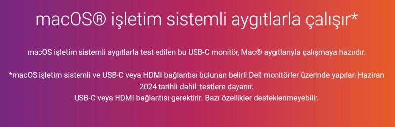 Dell Pro 24 Plus QHD USB-C Hub Monitör P2425DE Dell Pro 24 Plus QHD USB-C Hub Monitör P2425DE MAC