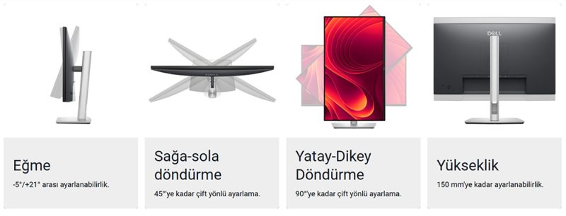 Dell Pro 32 Plus 4K USB-C Hub Monitör P3225QEAyarlar