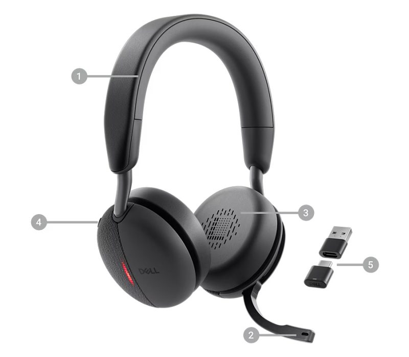Dell Pro Plus Kablosuz ANC Kulaklık WL5024 Dell Pro Plus Kablosuz ANC Kulaklık WL5024 Özellikler