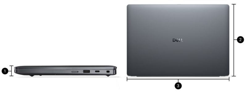 DELL Pro 14 Premium Boyutlar ve Ağırlık