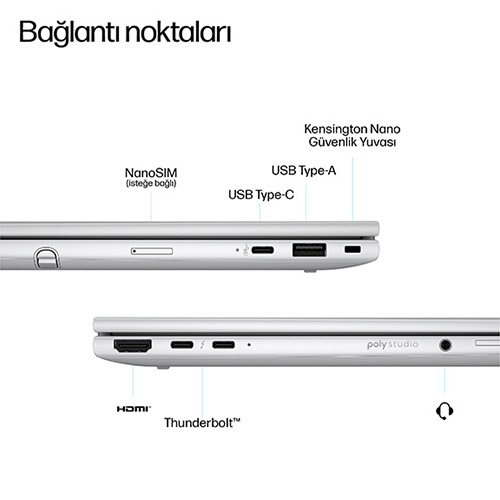 HP EliteBook 8 Flip G1i 13 inch Notebook AI PC Intel Ports
