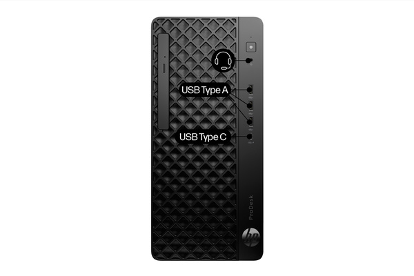 HP ProDesk 4 Tower G1i U7 16/512 W11P (D36TPET) HP ProDesk 4 Tower G1i Desktop AI PC Bağlantı Noktaları