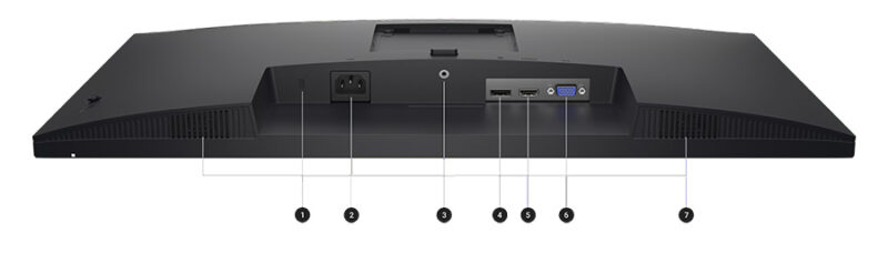 Dell Pro 27 Monitor - E2726HS Dell Pro 27 Ayarlanabilir Stantlı Monitör - E2726HS Bağlantı Noktaları